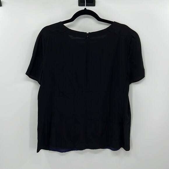 Boden Color Blocked Blouse - Blue/Black - 10 - Picture 5 of 6